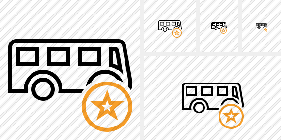 Bus Star Icon