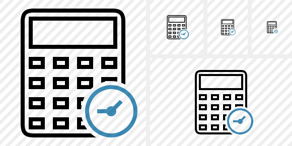 Calculator Clock Icon