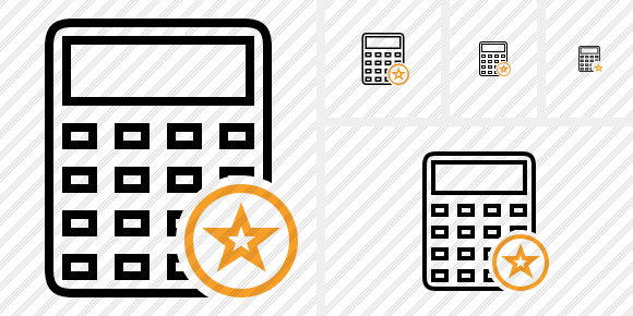 Calculator Star Icon