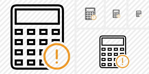 Calculator Warning Icon