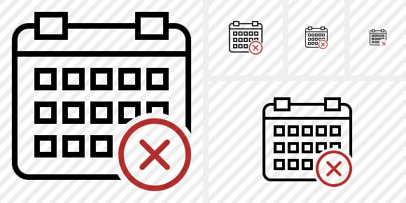 Calendar Cancel Icon