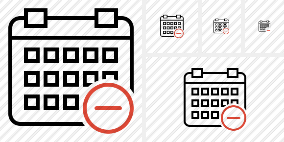 Calendar Remove Icon