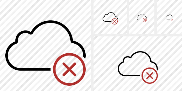 Cloud Cancel Icon