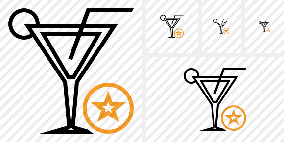 Cocktail Star Icon