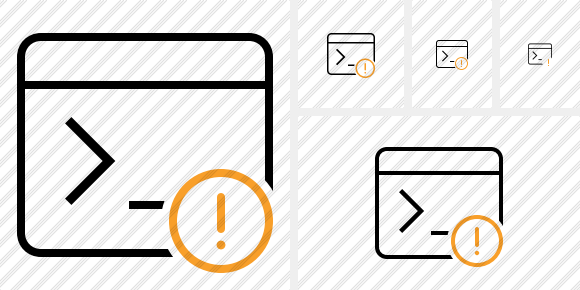 Command Prompt Warning Icon