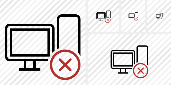 Computer Cancel Icon