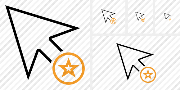 Cursor Star Icon