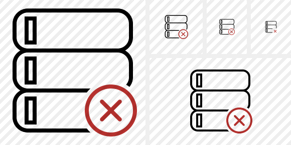 Database Cancel Icon