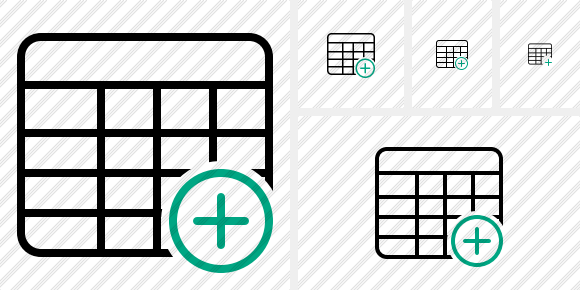 Database Table Add Icon