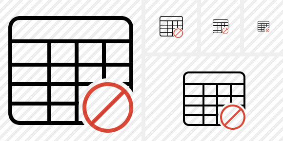 Database Table Block Icon