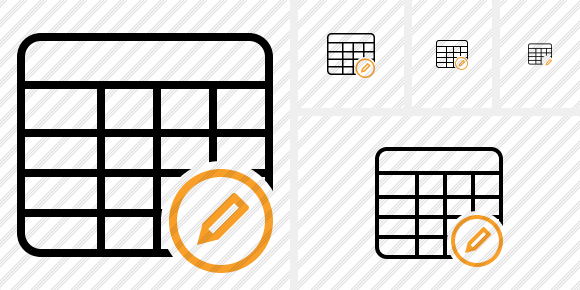 Database Table Edit Icon