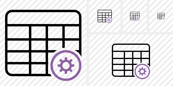 Database Table Settings Icon