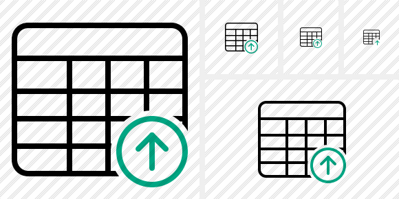 Database Table Upload Icon