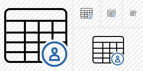 Database Table User Icon