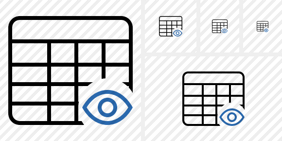 Database Table View Icon