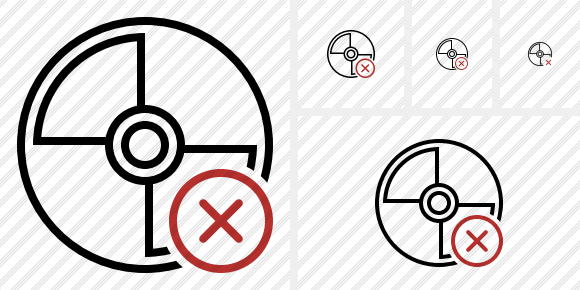 Disc Cancel Icon