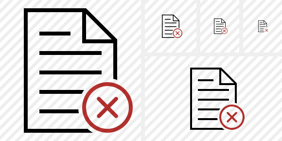 Document Cancel Icon