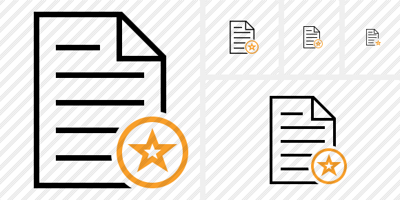 Document Star Icon