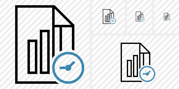 File Chart Clock Icon