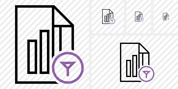 File Chart Filter Icon