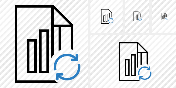 File Chart Refresh Icon