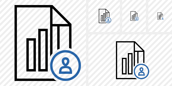 File Chart User Icon