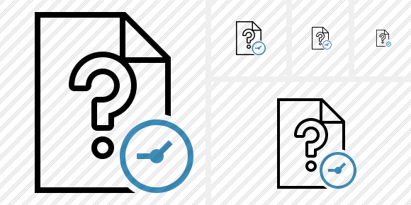 File Help Clock Icon