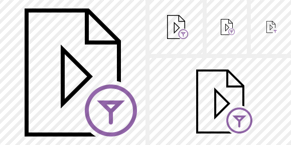File Movie Filter Icon