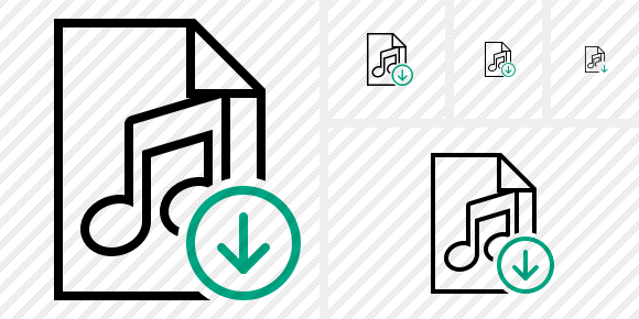 File Music Download Icon