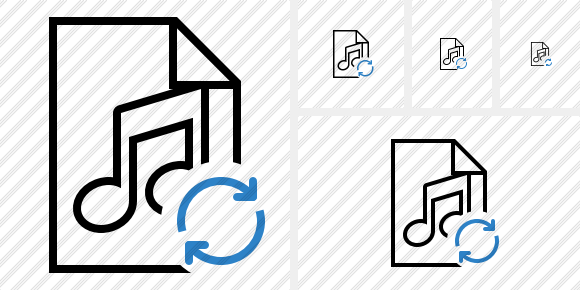 File Music Refresh Icon