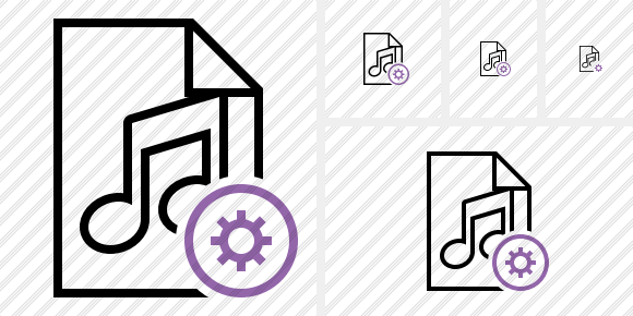 File Music Settings Icon