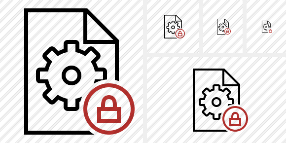 File Settings Lock Icon