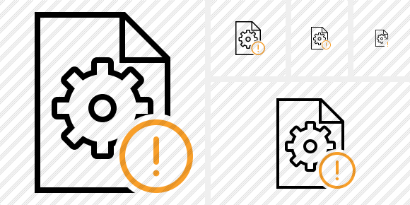 File Settings Warning Icon