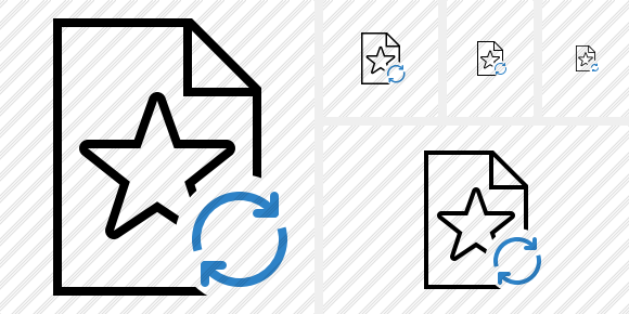 File Star Refresh Icon