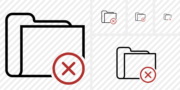Folder Cancel Icon