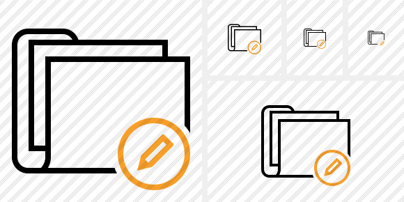 Folder Documents Edit Icon