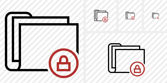 Folder Documents Lock Icon