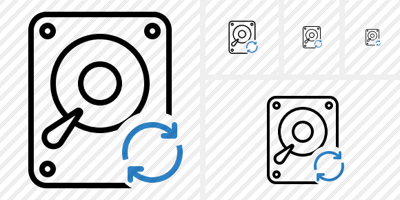 Hard Drive Refresh Icon