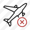 Airplane Cancel Icon