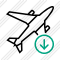 Airplane Download Icon