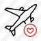 Airplane Favorites Icon