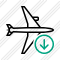 Airplane Horizontal Download Icon