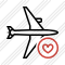 Airplane Horizontal Favorites Icon