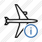 Airplane Horizontal Information Icon