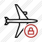 Airplane Horizontal Lock Icon
