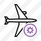 Airplane Horizontal Settings Icon