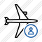 Airplane Horizontal User Icon