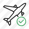 Airplane Ok Icon