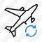 Airplane Refresh Icon