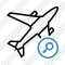 Airplane Search Icon